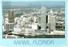 Postcard Miami Florida 1988 Aerial View Posted Vintage Fair Shape picture