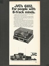 JVC 6102,8-Track Tape Player and 4-Speed Stereo Turntable -1969 Vintage Print Ad picture