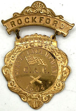 1894 Rockford State Encampment Souvenir GAR Grand Army of the Republic Medal picture