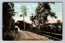 North East Harbor ME-Maine, Harbor Drive, Antique, Vintage Souvenir Postcard picture