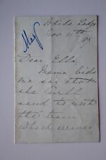 Queen Mary Letter as Princess Mary of Teck White Lodge 1887 picture