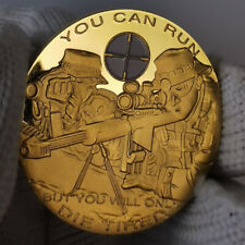 U.S.A Coin Army Assault Sniper Commemorative Gift Challenge Coins Gold Plated picture