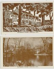 2 Vintage Postcards - Silvermine Tavern - Norwalk CT picture