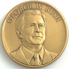 2001 George W. Bush 43rd President of the United States Brass Round with Capsule picture