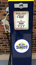 NEW BLUE SUNOCO GAS PUMP ANTIQUE REPRODUCTION REPLICA - * picture