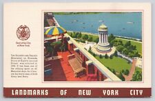 Landmarks of New York City - Soldier's and Sailor's Monument Army Navy Postcard picture