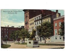 Postcard - Barye Lion Mt. Vernon Place - Baltimore Maryland MD - c1910 picture