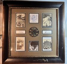 Quality Photo Frame. Vintage Family Black & White Photo Collage picture