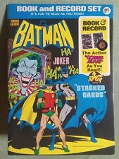 BATMAN STACKED CARDS BOOK & RECORD 45 RPM VINYL POWER PR 27 NEAL ADAMS 1975 VF- picture