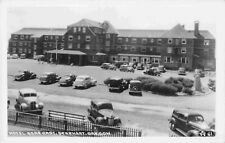 RPPC Hotel Gearhart Clatsop County Oregon Vintage Cars Real Photo 1940s Postcard picture