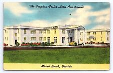 Postcard Stephen Foster Hotel Apartments Miami Beach FL Florida picture