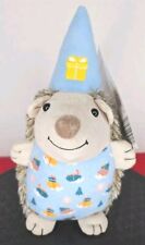Merry Moments Christmas Hedgehog Gift New Blue 10.4 Inches Tall picture
