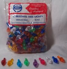 SPECIAL INVENTORY CLOSE OUT Ceramic Christmas Tree Bulbs, Medium Twist Multi picture