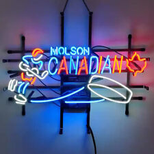 Molson Canadian Hockey Beer Neon Sign Beer Bar Pub Restaurant Wall Decor 24x20 picture