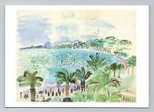 Vintage 1980s Raoul Dufy La Promenade des Anglais Art Postcard picture