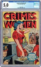 Crimes by Women #9 CGC 5.0 1949 4028274010 picture