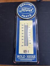 15” X 5” Large Ford Metal Thermometer Wall Decoration Man Cave Home Decor Garage picture