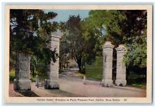 c1940's Golden Gates Entrance to Point Pleasure Park Halifax Canada Postcard picture