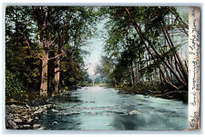 1907 On The Bellamy River Dover New Hampshire NH Antique Posted Postcard picture