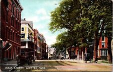 Postcard Main Street in Winsted Connecticut picture