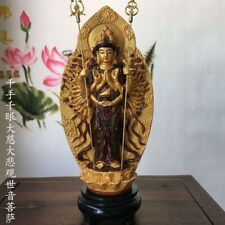 18.5CM Buddhist Supplies Thousand Handed Guanyin Hand-painted Ornaments picture