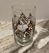 Vintage 1965 Snoopy and Woodstock Small Juice Glass Schulz Peanuts picture