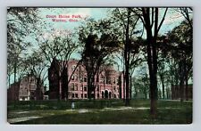 Warren OH-Ohio, Courthouse Park, Antique, Vintage Postcard picture