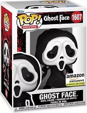 Funko POP Scream Ghost Face Amazon Ex GITD Figure #1607 W/ Protector Preorder picture