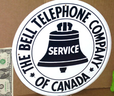 CANADA PHONE SIGN - Bell Telephone Company - GAS STATION SIGN - Shows MAPLE LEAF picture