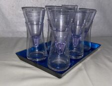 Vodka Chiller Set Service For 6  circle ware Fire On Ice New picture