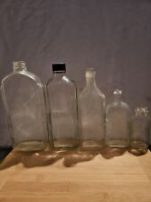 Lot 5 Vintage/antique Glass medicine bottles picture