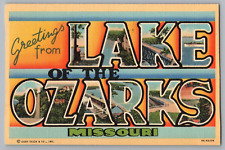 Postcard Greetings From Lake of the Ozarks, Missouri, Large Letter picture