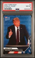 DONALD TRUMP  PSA 8  2020 TOPPS NOW ELECTION FIRST DEBATE PRESIDENT CARD #3 MAGA picture