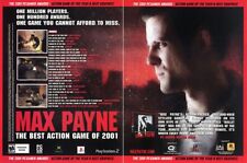 Max Payne Xbox Original 2003 Ad Authentic Rockstar Movie Style Video Game Promo picture