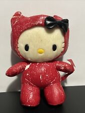 Vintage Hello Kitty Red Devil Suit Hawaii Mascot Rare Plus Is Beat Up Stains 7” picture