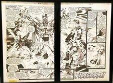 X-Men #1 pg. 46 & 47 by Jim Lee Set of 2 11x17 FRAMED Original Art Poster Marvel picture