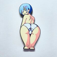 Re:Zero Rem Enamel Pin Sexy Doujin Waifu Girl Lewd Anime Hentai Art Goddess 64mm picture