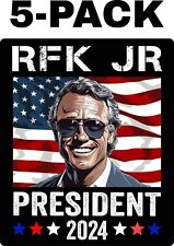 5-PACK RFK JR 2024 STICKERS ROBERT F KENNEDY JR PRESIDENT BUMPER ELECT KENNEDY picture
