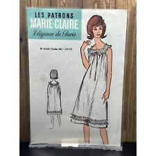Vintage Les Patrons Marie Claire Elegance de Paris Pattern 6109 Nightgown picture