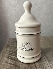 Vintage 1957 Pro Dolore Eli Lilly Sales Collectable Apothecary Painted Glass picture