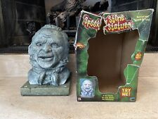 Gemmy Animated Spooky Stone Statues Mortimer Bust Halloween Tabletop Prop picture