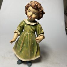 Vintage Dolfi Santini Wood Doll Statue 9”   42/3000 picture