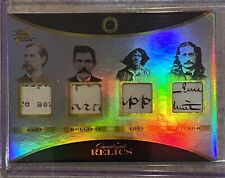 2024 PIECES OF THE PAST 1800’S WYATT EARP DOC HOLIDAY LOVE HICKOK QUAD RELIC picture