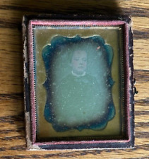 Vintage Original Ambrotype of Young Boy in a Half Case picture