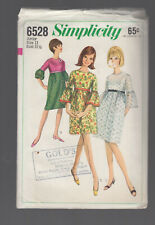 SIMPLICITY  pattern 6528 VINTAGE dreses SZ 11 USED / CUT -old sizing 1966 picture