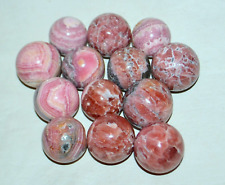 13 pcs LOT Gemmy Rhodochrosite Spheres from Argentina * Bulk Wholesale * picture