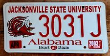 Rare - Alabama License  Plate 3031J  Alabama Jacksonville State University Tag picture