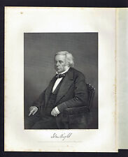 John Bright, Quaker, British Statesman  - 1873 Steel Engraved Print picture
