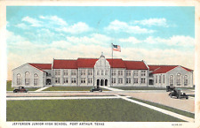 1935 Jefferson Junior High School Port Arthur TX post card picture