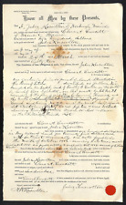 1882 Bond for a Deed Document Jabez Knowlton* Newburgh, ME Crockett Dixmont, ME picture